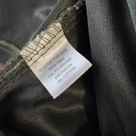 Birch Hill Jacket Shimmery Green Animal Print Size Small Button Up - Picture 3 of 6